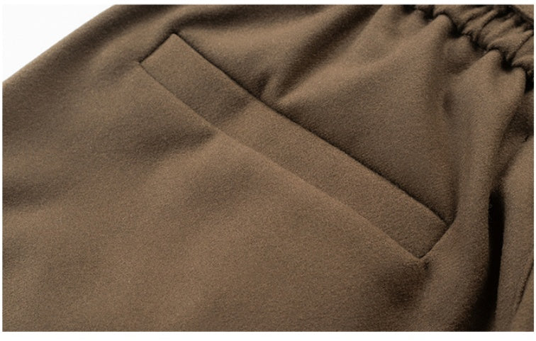 Woolen Ribbon Loose Casual Trousers