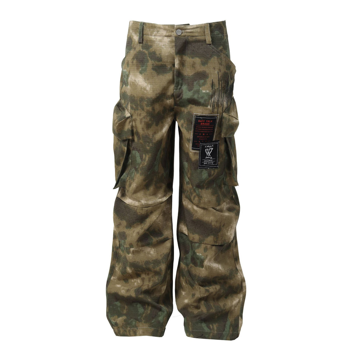 American Retro Jungle Camouflage Amekaji Multi-pocket Design Military Fan Casual Trousers