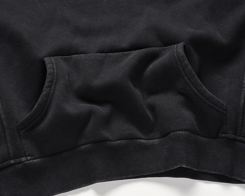 Loose Distressed Hoodie