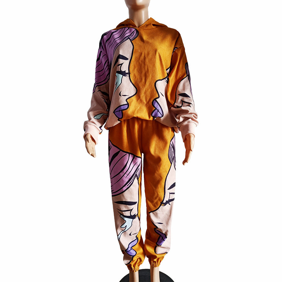 Urban leisure abstract fleece