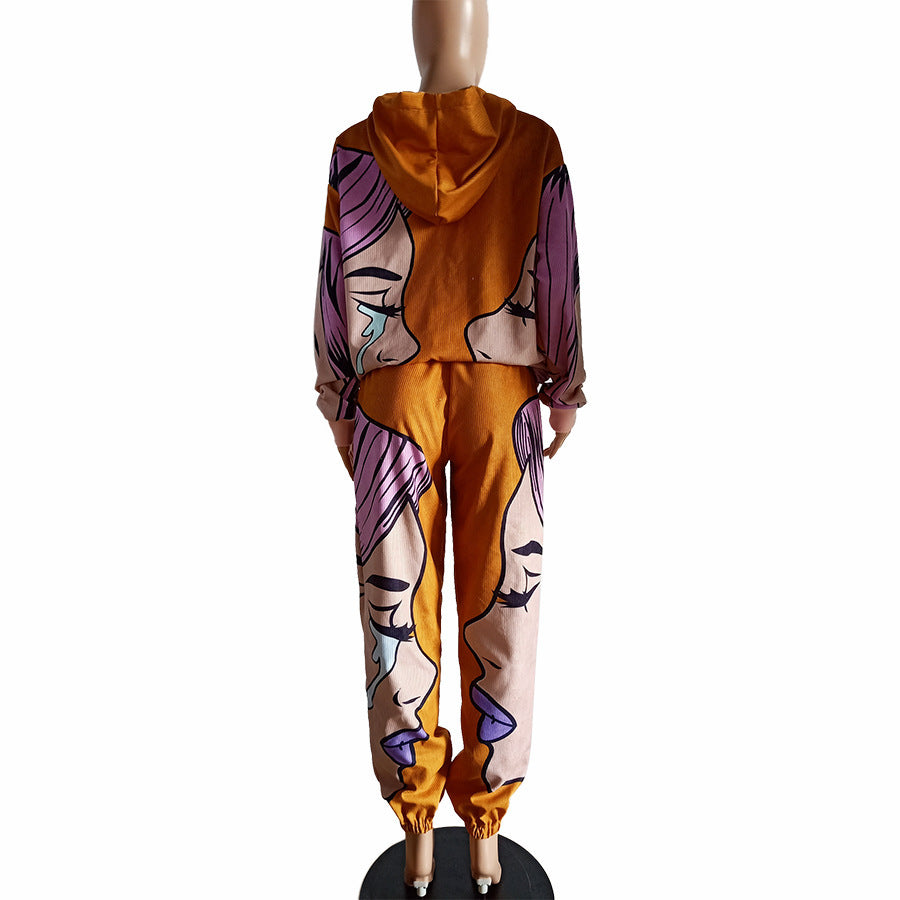 Urban leisure abstract fleece