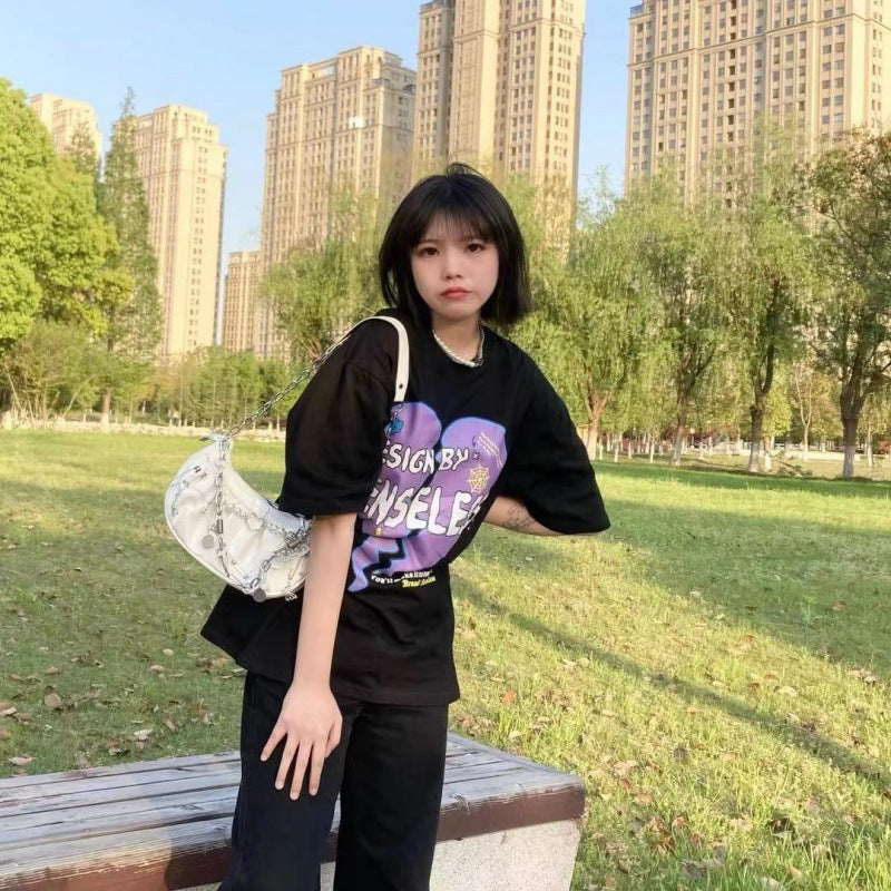 Gothic Patent Leather Crossbody Bag