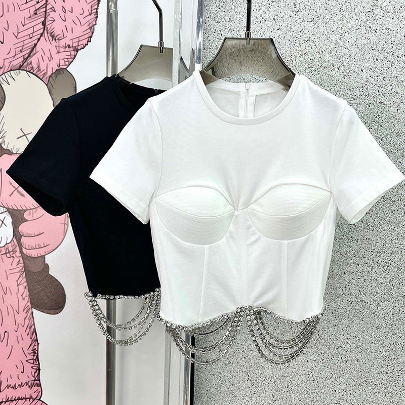 Heavy Short-sleeved Women Top