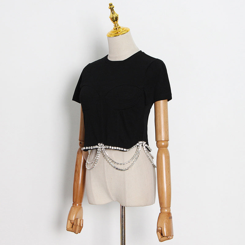 Heavy Short-sleeved Women Top