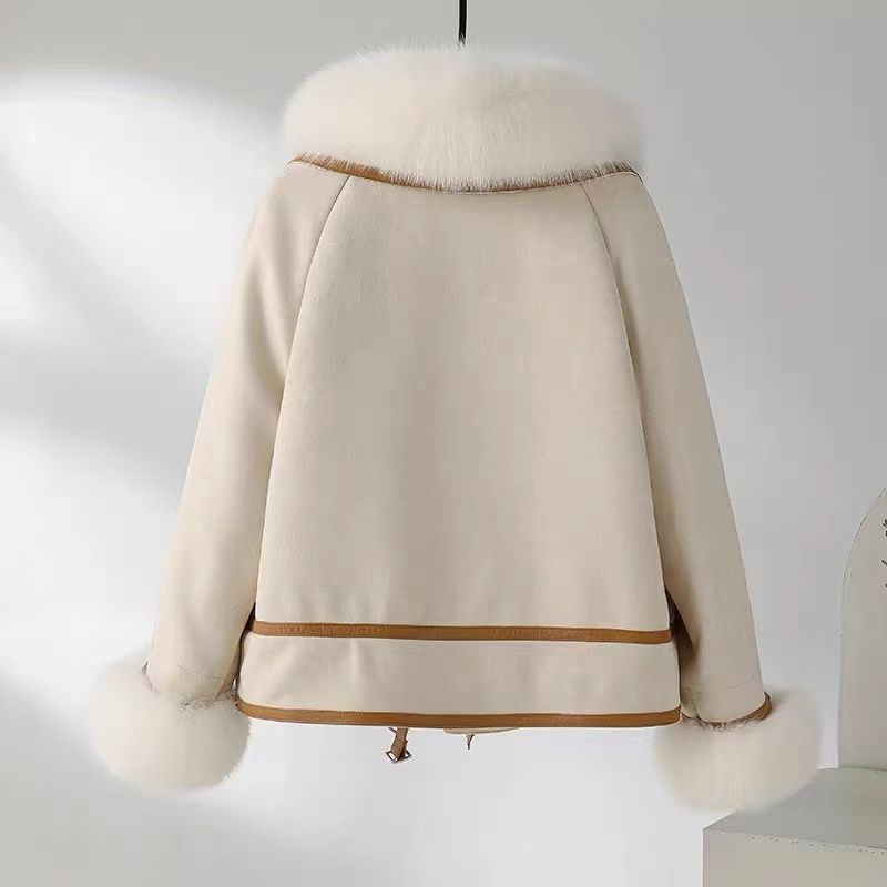 Elegant Imitation Fox Fur Jacket