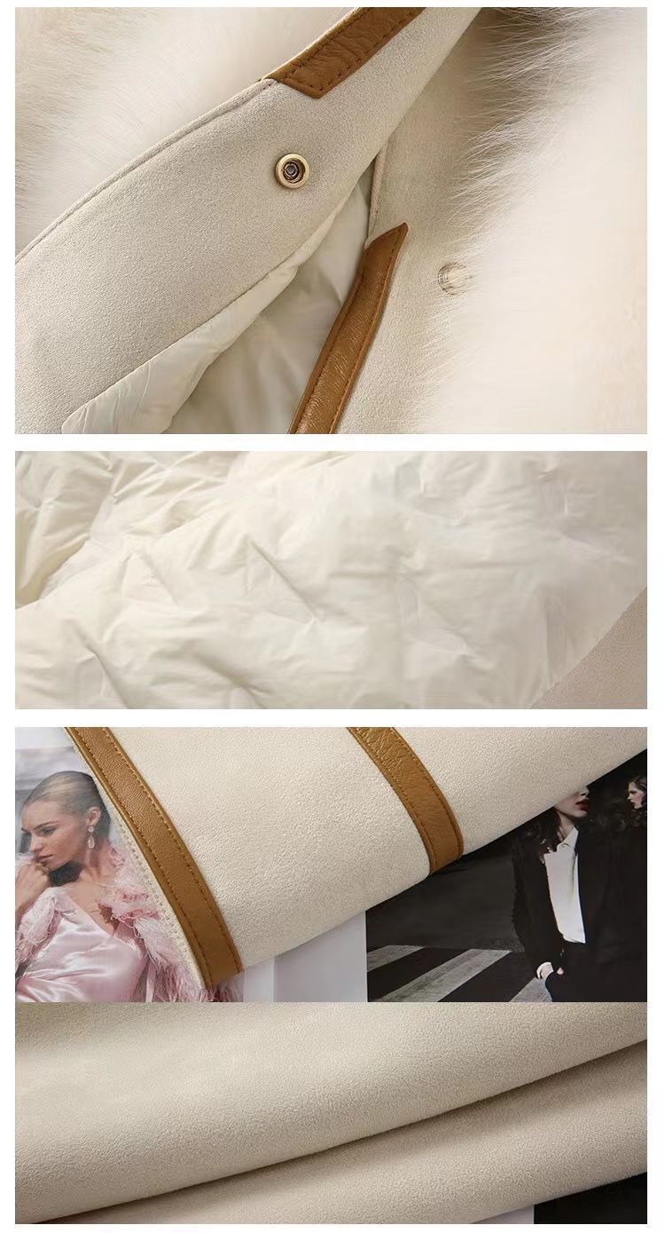 Elegant Imitation Fox Fur Jacket