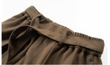 Woolen Ribbon Three-dimensional Tailoring Men's Loose Casual Trousers