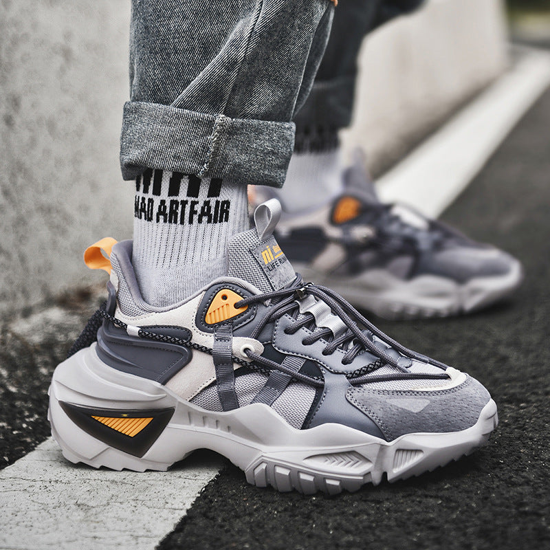Fashion Simple Men's Platform Sneakers