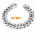 Dense Diamond Men's Cuban Link Chain Necklace Hip Hop