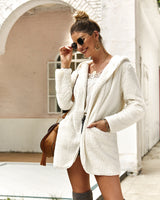 Fur hooded jacket