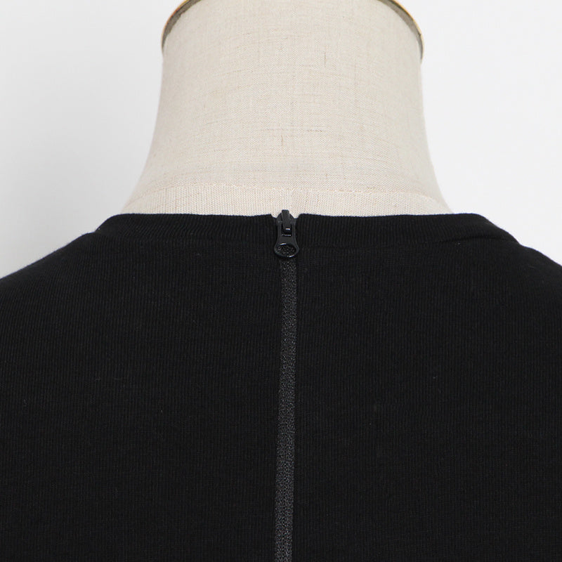 French Heavy Industry Rhinestone Side Three-dimensional Tailoring Is Thin And Short-sleeved Women