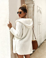 Fur hooded jacket