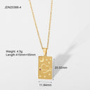 Statement Square Tarot Signet Pendant Necklace