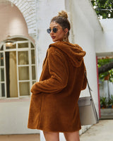Fur hooded jacket
