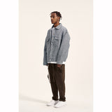 Woolen Ribbon Three-dimensional Tailoring Men's Loose Casual Trousers