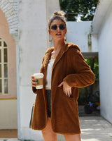 Fur hooded jacket