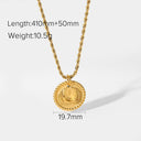Statement Square Tarot Signet Pendant Necklace