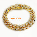 Dense Diamond Men's Cuban Link Chain Necklace Hip Hop
