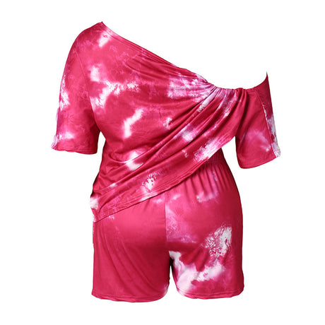 Tie-dye Fashion Temperament European And American Urban Casual Suit