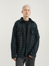Three-dimensional Tailoring Multi-pocket Function Loose Shirt Jacket