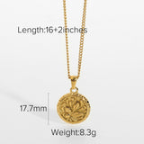 Statement Square Tarot Signet Pendant Necklace