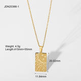Statement Square Tarot Signet Pendant Necklace