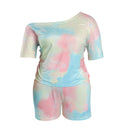 Tie-dye Fashion Temperament European And American Urban Casual Suit