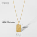 Statement Square Tarot Signet Pendant Necklace