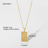 Statement Square Tarot Signet Pendant Necklace