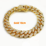 Dense Diamond Men's Cuban Link Chain Necklace Hip Hop