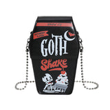 Coffin Board Gothic Style Bag For Women